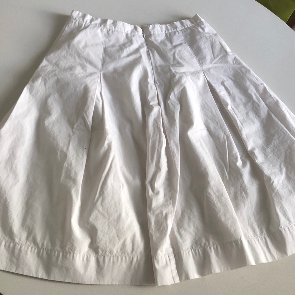 Isaac Mizrahi for Target White Cotton A-Line Skirt